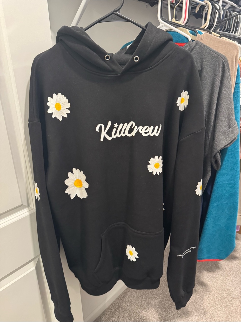 Kill Crew Black Daisy Pullover Hoodie